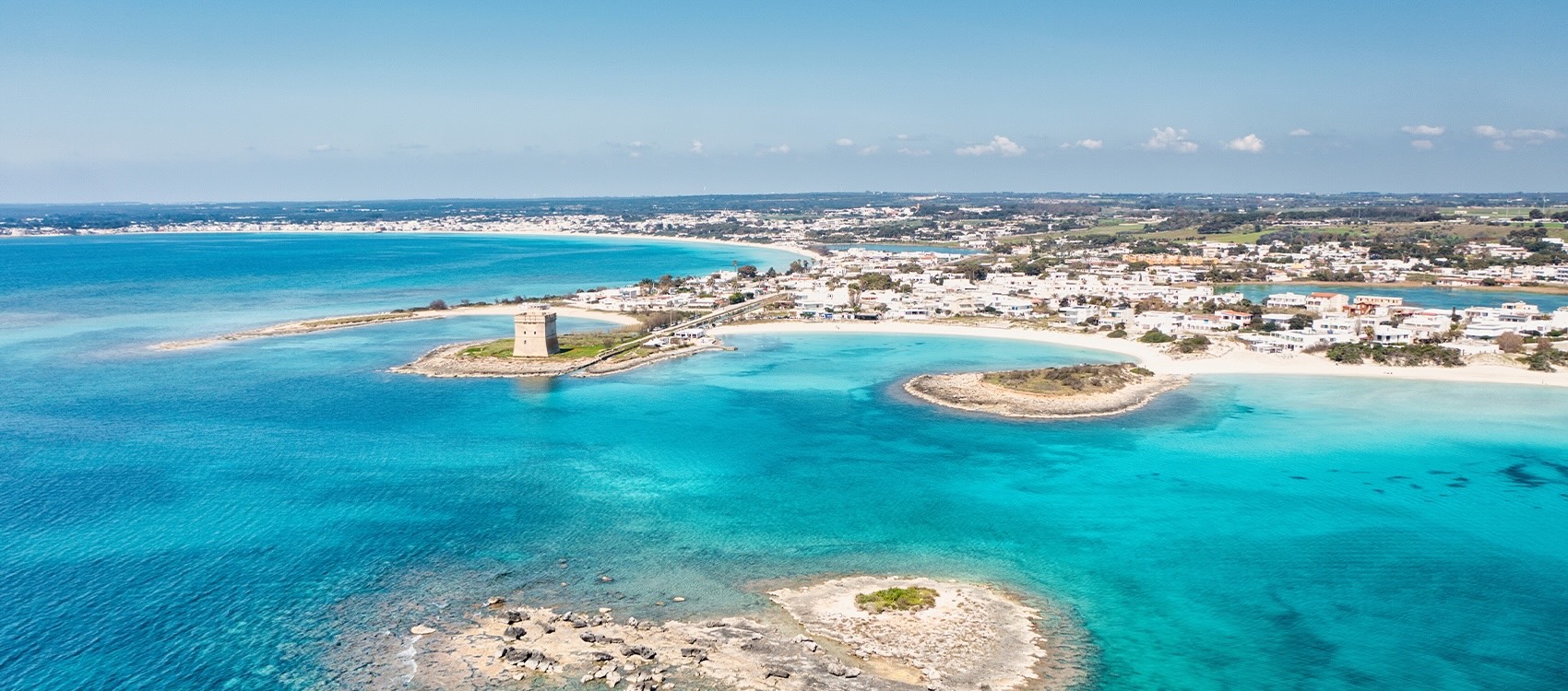 Porto Cesareo — acque cristalline a 2 km dall'agriturismo